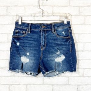 Old navy high-rise secret slim pocket distressed shorts size 2